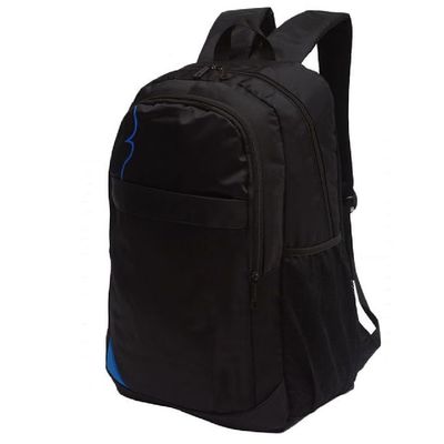 Ελαφριά μαύρη τσάντα σχολικών σακιδίων πλάτης πολυεστέρα