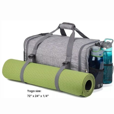 Πτυσσόμενη τσάντα αθλητικής γυμναστικής συνήθειας με το διαμέρισμα παπουτσιών &amp; την υγρή τσάντα γιόγκας τσαντών