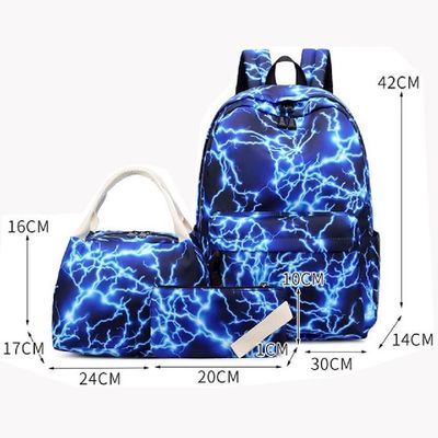 3 κομματιού συνδυασμού σχολική τσάντα σπουδαστών ελεύθερου χρόνου νάυλον