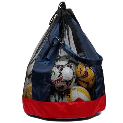 420D τσάντα σφαιρών ποδοσφαίρου πλέγματος υφασμάτων της Οξφόρδης μεγάλη φορτωμένη συσκευασία σφαιρών μεγέθους 65 X 65 X 82 εκατ.