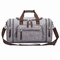 Μεγάλη λαβή με λουράκι ώμου Vintage τσάντα αποθήκευσης ταξιδιού πολλαπλών διαμερισμάτων γκρι Unisex