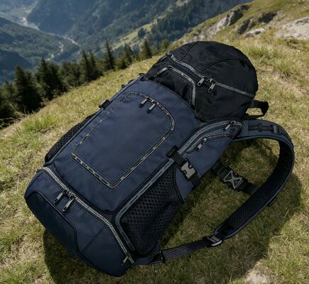 5 διαμερίσματα εξωτερική τσάντα αθλητισμού με πλέγμα πίσω για αναπνευστικότητα - ελαφρύ τσάντα γυμναστικής για ταξίδια και πεζοπορία